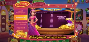 PK67 Game referral bonus