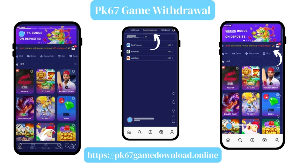 PAK67 Game withdrawal